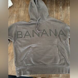 Banana Republic Gray Hoodie with Logo